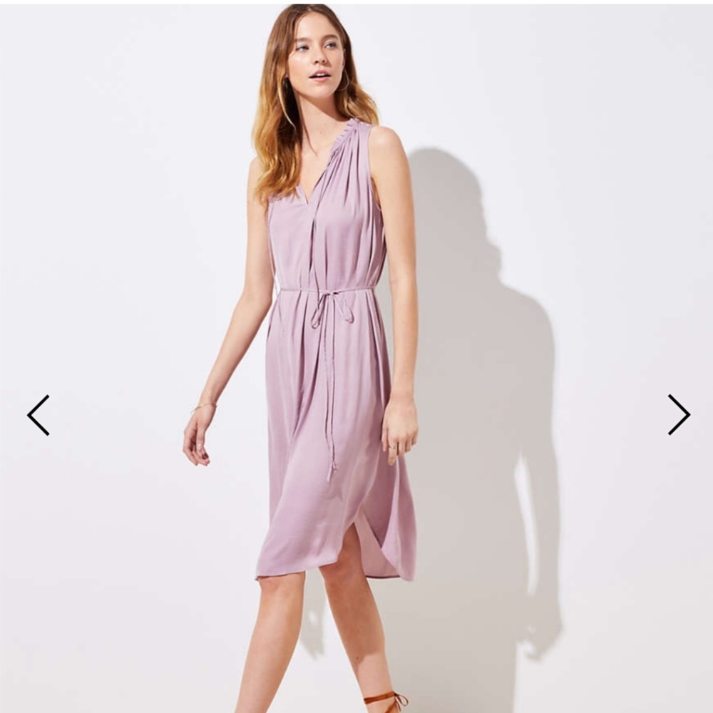 NWT Ruffle Tie Waist Dress